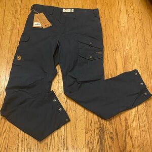 NWT Fjallraven Vidda Pro Trousers G1000 Mountain Blue Sz Women’s 12  Inseam 32